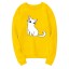 Damski sweter z nadrukiem z kotami 9