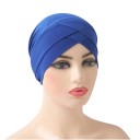 Damski turban z krzyżowym designem z lycry elastyczna pokrywa głowy do codziennego noszenia, na okazje wieczorowy 7