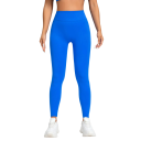 Damskie bezszwowe legginsy sportowe do ćwiczeń fitness z elastyczną talią, modelujące długość do kostki, do jogi i biegania 1