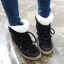 Damskie buty zimowe ze sznurowaniem J1812 5