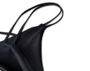 Damskie erotyczne stringi z podwójnymi sznurkami po bokach Gładki czarny nylon Minimalistyczny krój z wąskim tyłem Uwodzicielska bielizna 6