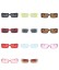 Damskie kwadratowe okulary przeciwsłoneczne E1261 2
