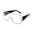 Damskie kwadratowe okulary przeciwsłoneczne E1269 5