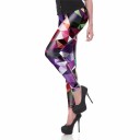 Damskie legginsy 3D z trójkątami 1