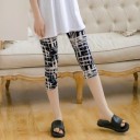 Damskie legginsy capri ze wzorem 3