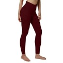 Damskie legginsy kompresyjne z wysokim stanem i kieszeniami, legginsy sportowe do jogi i ćwiczeń, modelujące sylwetkę 2