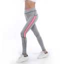 Damskie legginsy sportowe - jasnoszary 3