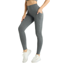 Damskie legginsy z wysokim stanem, elastyczne, sportowe, push-up, z kieszeniami, wygodne legginsy do ćwiczeń, jogi, fitnessu, biegania 4