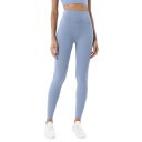 Damskie nylonowe legginsy do jogi na siłownię Wygodne legginsy fitness z wysokim stanem Elastyczne oddychające spodnie sportowe 14