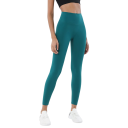 Damskie nylonowe legginsy do jogi na siłownię Wygodne legginsy fitness z wysokim stanem Elastyczne oddychające spodnie sportowe 20