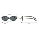 Damskie okulary owalne retro z filtrem światła niebieskiego Stylowe okulary komputerowe Eleganckie oprawki PC Ochrona oczu podczas pracy i czytania 2