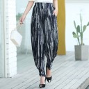 Damskie spodnie w stylu vintage z wzorem 5
