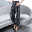 Damskie spodnie w stylu vintage z wzorem 20