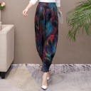 Damskie spodnie w stylu vintage z wzorem 22
