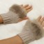 Damskie wełniane rękawiczki bez palców J1691 2