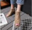 Damskie zamszowe sandały z odkrytym palcem 4