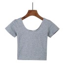 Dámsky basic crop top 11