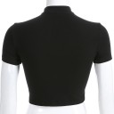 Dámský černý crop top 5