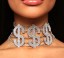 Dámsky Choker náhrdelník dolár 1
