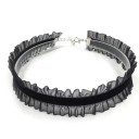 Dámský choker s krajkou a zapínáním elegantní náhrdelník na krk samet krajkový doplněk pro každodenní nošení i společenské příležitosti 5