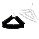 Dámsky choker s krajkou a zapínaním elegantný náhrdelník na krk samet krajkový doplnok pre každodenné nosenie aj spoločenské príležitosti 3
