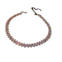 Dámsky choker s kryštálmi, nastaviteľný, elegantný doplnok pre večerné akcie 13