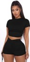 Dámsky crop top a kraťasy B1121 4