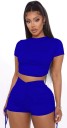 Dámsky crop top a kraťasy B1121 6