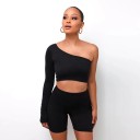 Dámsky crop top a kraťasy B1221 4