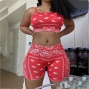 Dámsky crop top a kraťasy B918 3