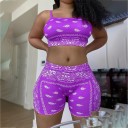 Dámsky crop top a kraťasy B918 5