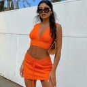 Dámsky crop top a sukňa B983 1