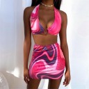 Dámský crop top a sukně B1192 7