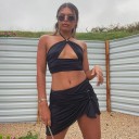 Dámský crop top a sukně B922 4