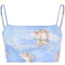 Dámsky crop top s anjelmi A1200 1