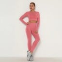 Dámsky crop top s dlhým rukávom a legíny 8