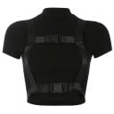 Dámsky crop top s popruhmi 1