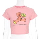 Dámsky crop top s potlačou A1222 6