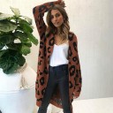 Dámsky dlhý cardigan s leopardím vzorom 3