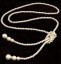 Dámsky dlhý perlový náhrdelník s uzlom D110 3
