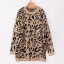 Dámsky dlhý sveter s leopardím vzorom 10