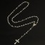 Dámský dlouhý náhrdelník s přívěskem kříž 7