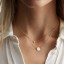 Dámský dvojitý náhrdelník s perlou 1