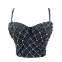 Dámsky džínsový crop top 1