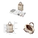 Dámský elegantní batoh na notebook 15,6 palce s kapacitou do 20 l, voděodolný nylon, cestovní batoh do školy, do práce i na výlety 5