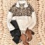 Dámský huňatý svetr s leopardím vzorem 1