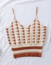 Dámsky kockovaný crop top A1208 4
