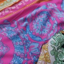 Dámský komplet košile a plisovaná sukně Pestrý ornamentální potisk Košile s dlouhým rukávem a límcem Sukně s pružným pasem Polyester 6