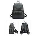 Dámsky kožený batoh s ochranou proti krádeži, priestranný 25 × 11 × 36 cm, umelá koža, na notebook, do školy aj na cesty 24