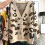 Dámsky leopardí sveter s gombíkmi 5